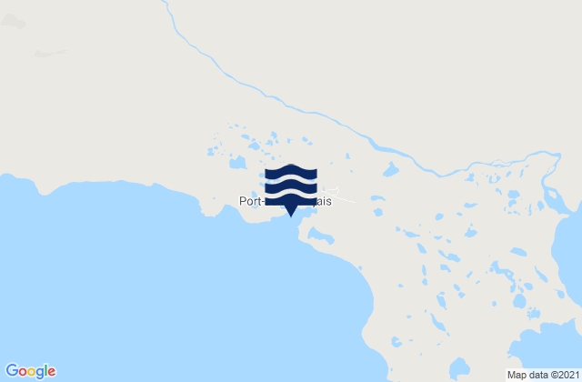 Mappa delle Getijden in Port-aux-Français, French Southern Territories