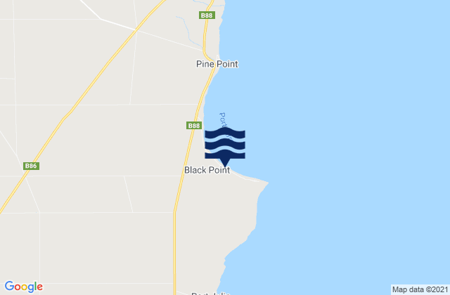 Mappa delle Getijden in Port Alfred, Australia