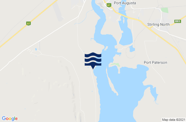 Mappa delle Getijden in Port Augusta, Australia