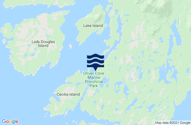 Mappa delle Getijden in Port Blackney, Canada