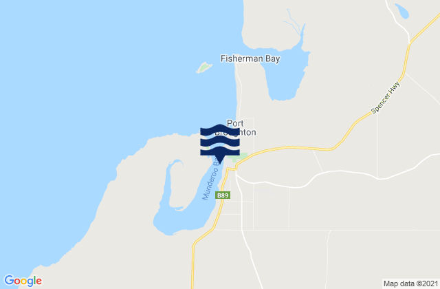 Mappa delle Getijden in Port Broughton, Australia