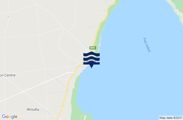 Mappa delle Getijden in Port Clinton, Australia