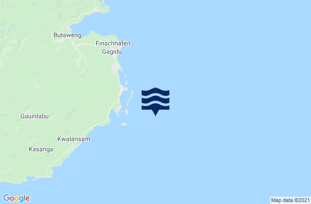 Mappa delle Getijden in Port Dreger, Papua New Guinea
