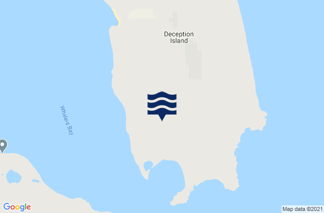 Mappa delle Getijden in Port Foster Deception Island, Argentina