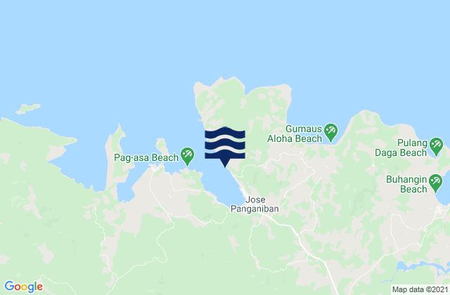 Mappa delle Getijden in Port Jose Panganiban, Philippines