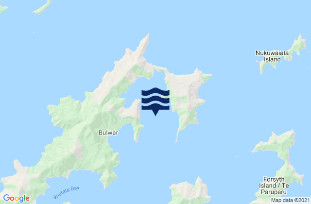 Mappa delle Getijden in Port Ligar, New Zealand