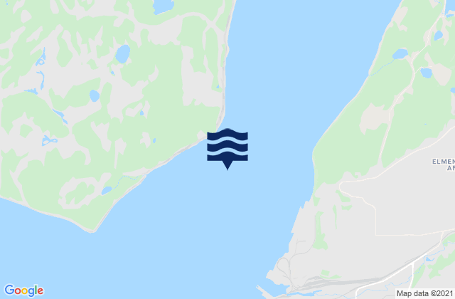 Mappa delle Getijden in Port Mackenzie south of, United States