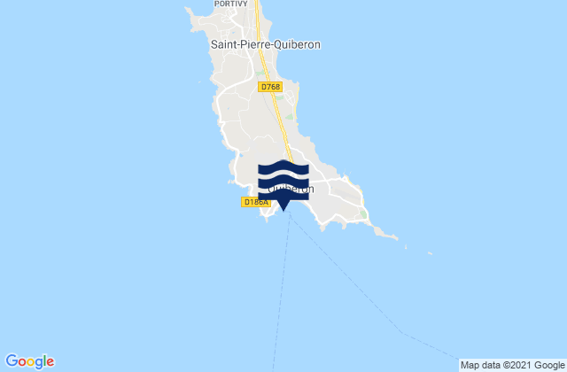 Mappa delle Getijden in Port Maria, France