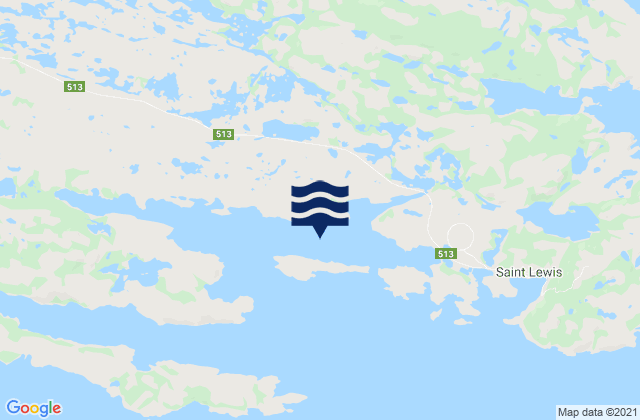 Mappa delle Getijden in Port Marnham, Canada