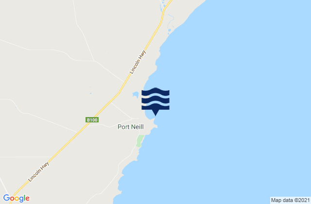 Mappa delle Getijden in Port Neill, Australia