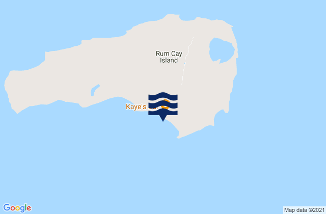 Mappa delle Getijden in Port Nelson, Bahamas