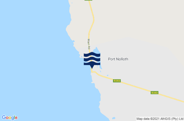 Mappa delle Getijden in Port Nolloth, South Africa