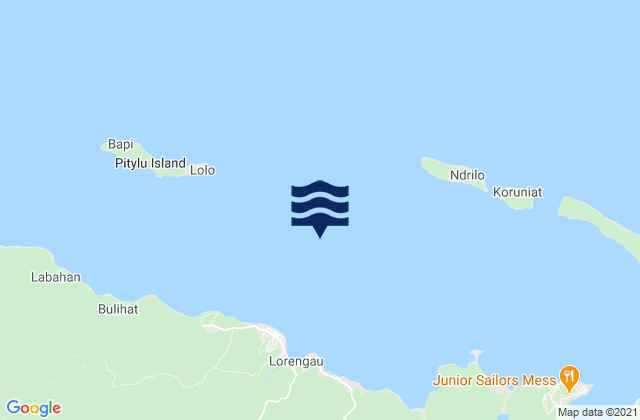 Mappa delle Getijden in Port Seeadler, Manus, Admiralty Islands, Papua New Guinea