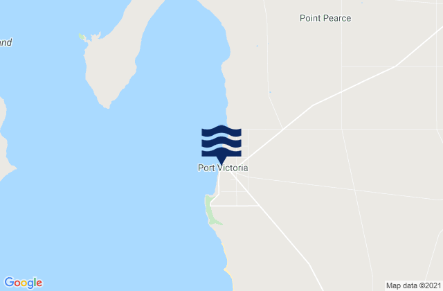 Mappa delle Getijden in Port Victoria, Australia