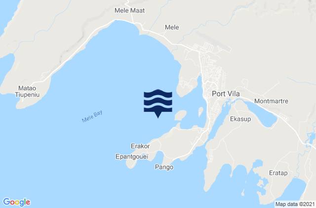 Mappa delle Getijden in Port Vila VU (Villa), New Caledonia