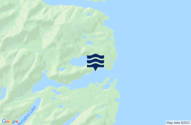 Mappa delle Getijden in Port Walter (Baranof Island), United States