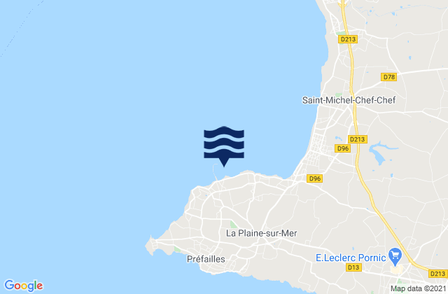 Mappa delle Getijden in Port de la Gravette, France
