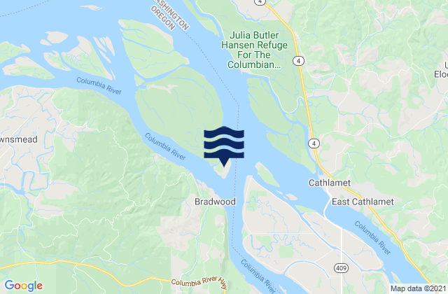 Mappa delle Getijden in Port of Saint Helen's Scappoose Bay Marina, United States
