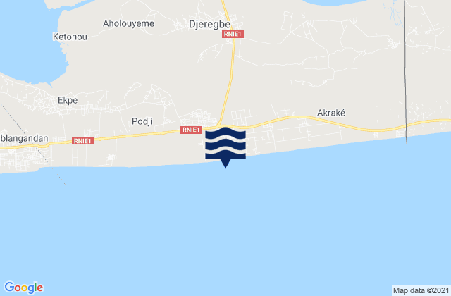 Mappa delle Getijden in Porto-Novo, Benin