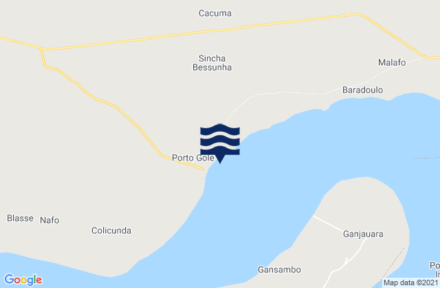 Mappa delle Getijden in Porto Gole, Guinea-Bissau