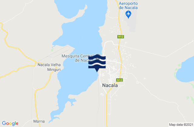 Mappa delle Getijden in Porto de Nacala, Mozambique