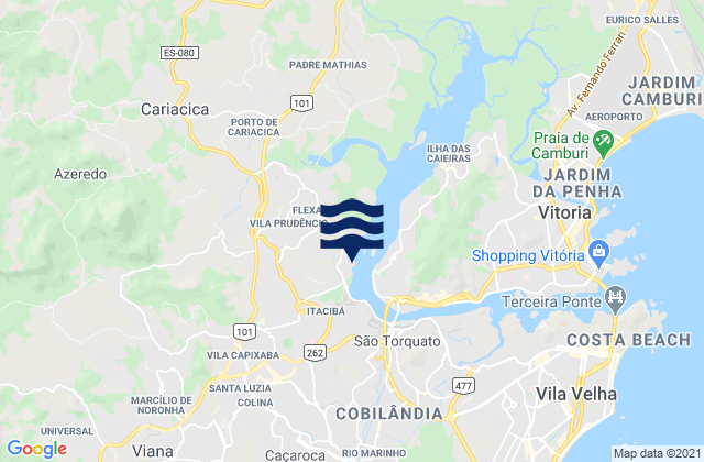 Mappa delle Getijden in Porto de Santana, Brazil