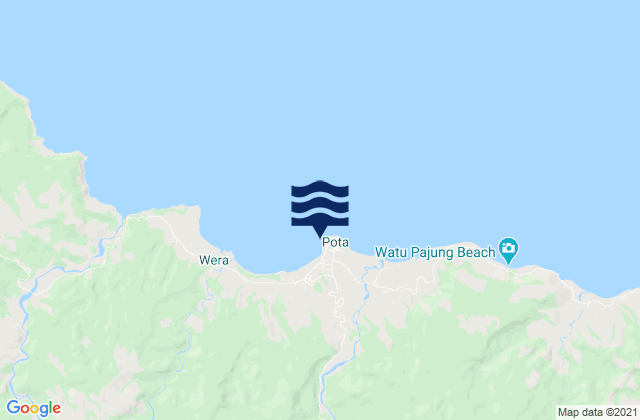 Mappa delle Getijden in Pota, Indonesia