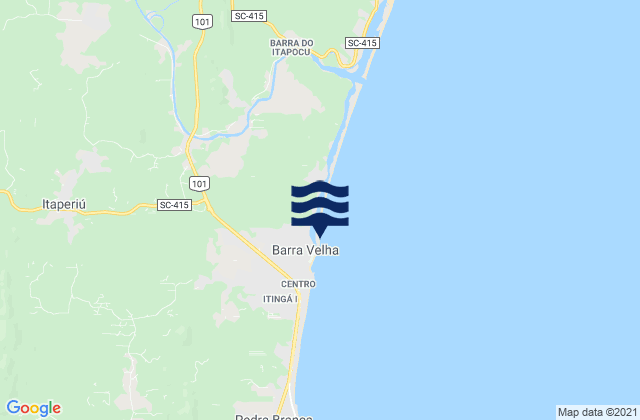 Mappa delle Getijden in Praia Barra Velha, Brazil