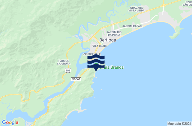 Mappa delle Getijden in Praia Branca, Brazil
