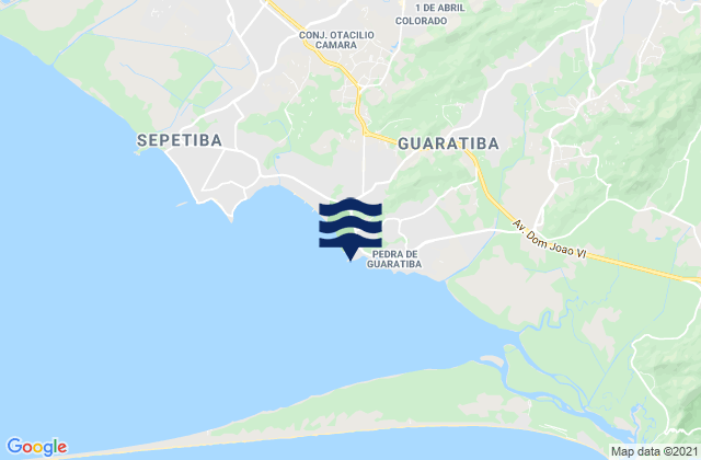 Mappa delle Getijden in Praia da Ponta Grossa, Brazil