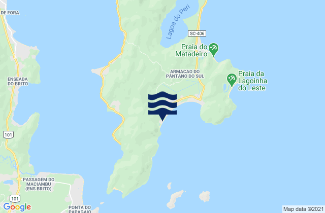 Mappa delle Getijden in Praia da Solidao (Caladinho), Brazil