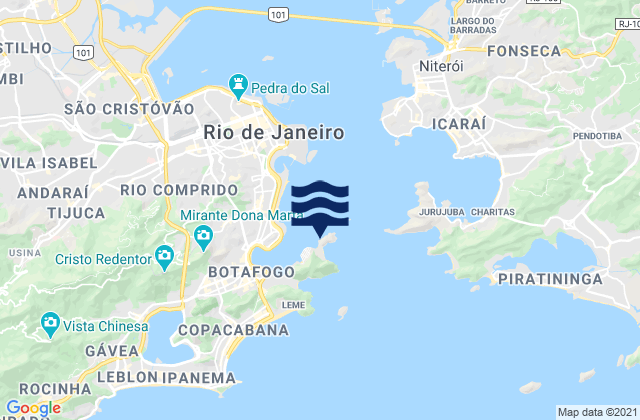 Mappa delle Getijden in Praia do Forte, Brazil