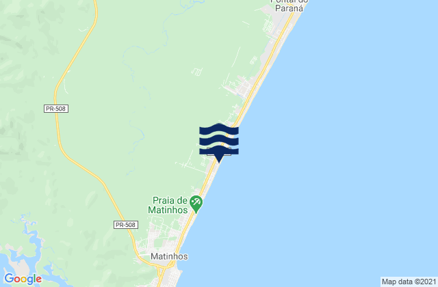 Mappa delle Getijden in Praia do Leste, Brazil