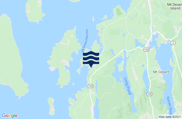 Mappa delle Getijden in Pretty Marsh Harbor, United States