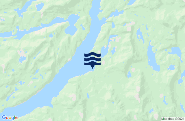 Mappa delle Getijden in Princess Royal Islands, NWT, Canada