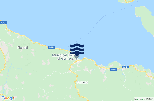 Mappa delle Getijden in Progreso, Philippines