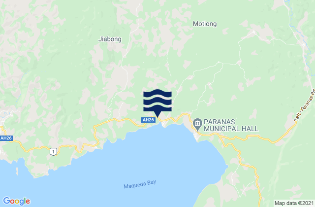 Mappa delle Getijden in Province of Samar, Philippines