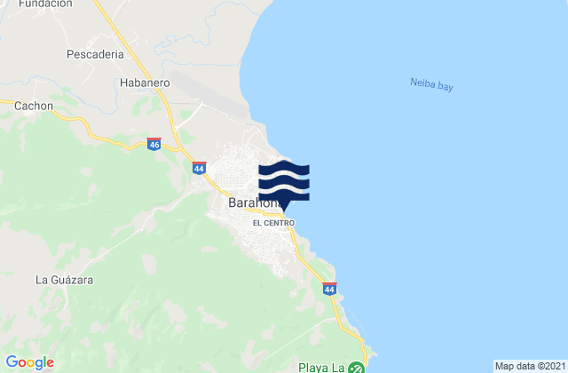 Mappa delle Getijden in Provincia de Barahona, Dominican Republic