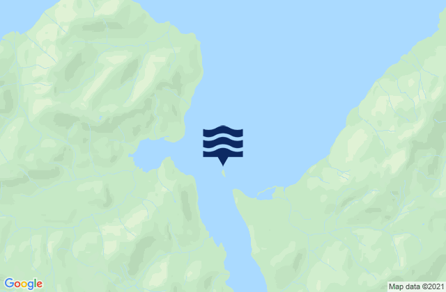 Mappa delle Getijden in Provorotni Island, United States
