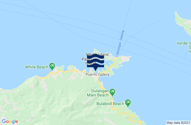Mappa delle Getijden in Puerto Galera, Philippines