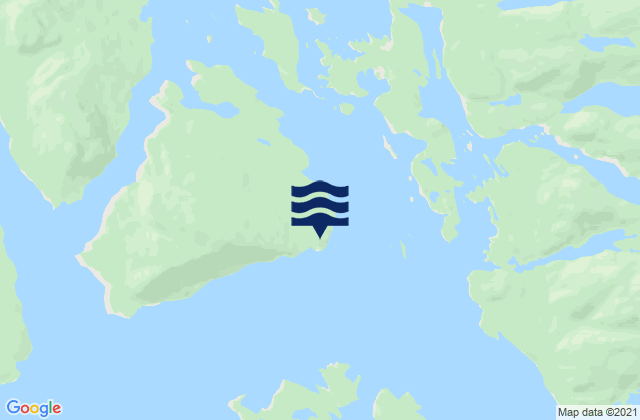Mappa delle Getijden in Puerto Italiano Canal Darwin, Chile