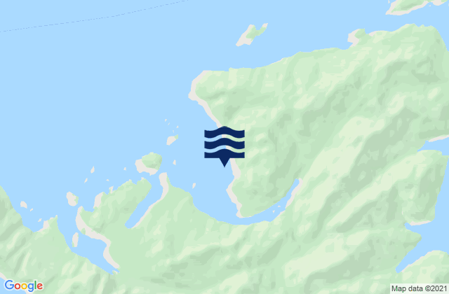 Mappa delle Getijden in Puerto Refugio, Chile