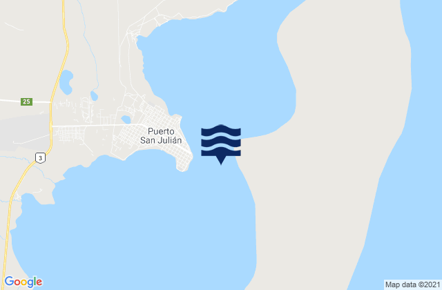Mappa delle Getijden in Puerto San Julian, Argentina