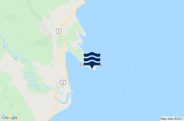 Mappa delle Getijden in Puerto del Hambre, Chile