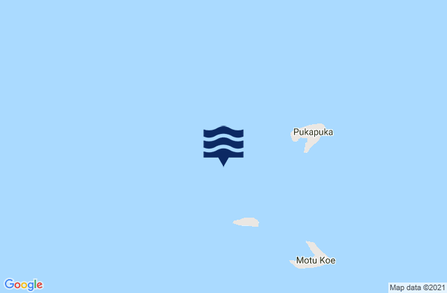 Mappa delle Getijden in Pukapuka, American Samoa