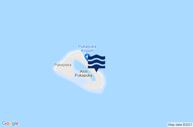 Mappa delle Getijden in Pukapuka, French Polynesia