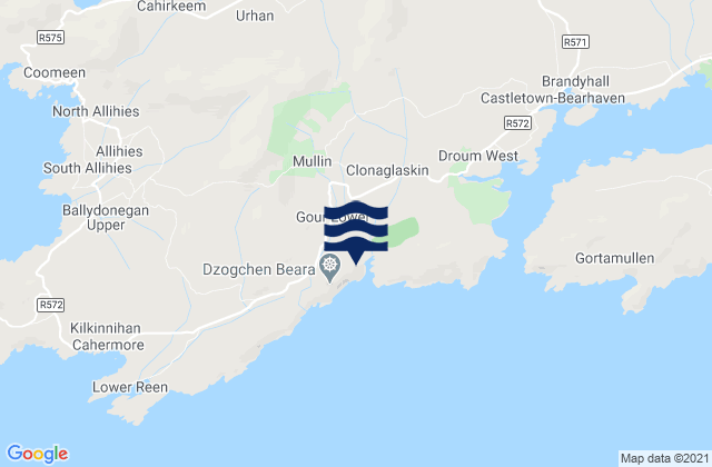 Mappa delle Getijden in Pulleen Harbor, Ireland