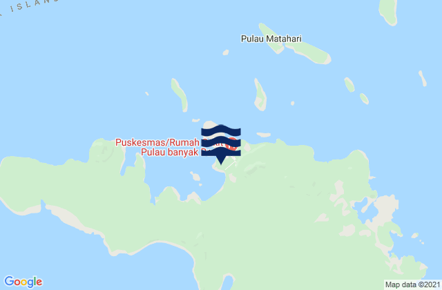 Mappa delle Getijden in Pulo Batal, Indonesia