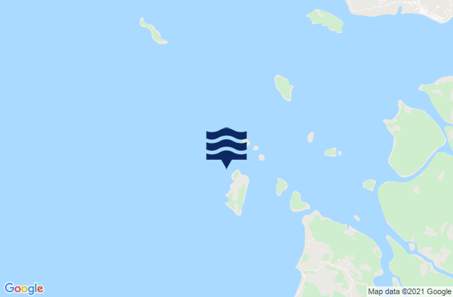 Mappa delle Getijden in Pulo Kenipaan Gelam Strait, Indonesia