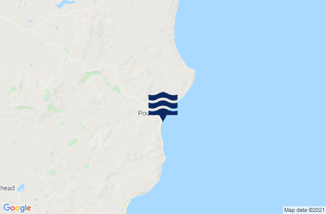 Mappa delle Getijden in Punawaitai, New Zealand